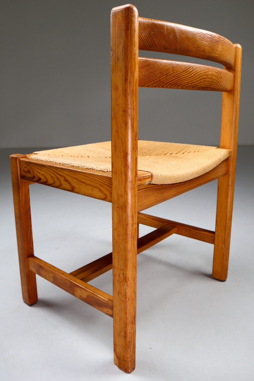 Set of 4 Asserbo Dining Chairs by Børge Mogensen for Karl Andersson & Söner, Sweden Mid-20th century