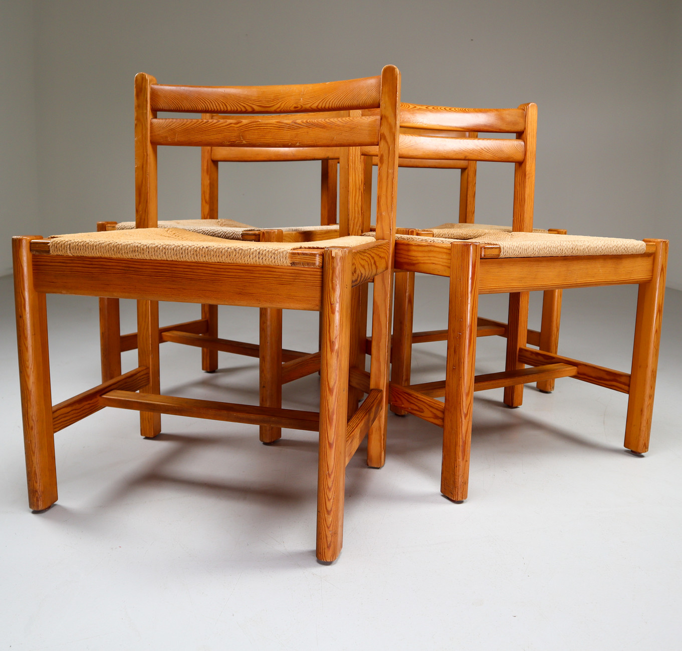 Set of 4 Asserbo Dining Chairs by Børge Mogensen for Karl Andersson & Söner, Sweden Mid-20th century