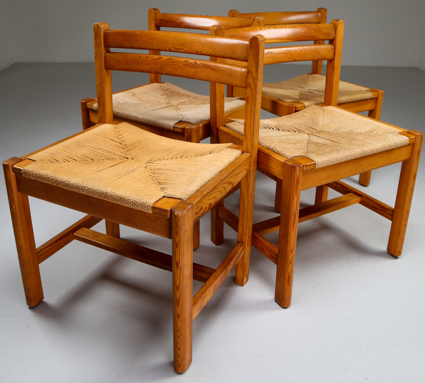 Set of 4 Asserbo Dining Chairs by Børge Mogensen for Karl Andersson & Söner, Sweden Mid-20th century