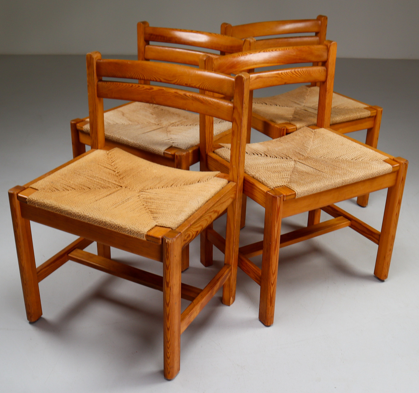 Set of 4 Asserbo Dining Chairs by Børge Mogensen for Karl Andersson & Söner, Sweden Mid-20th century