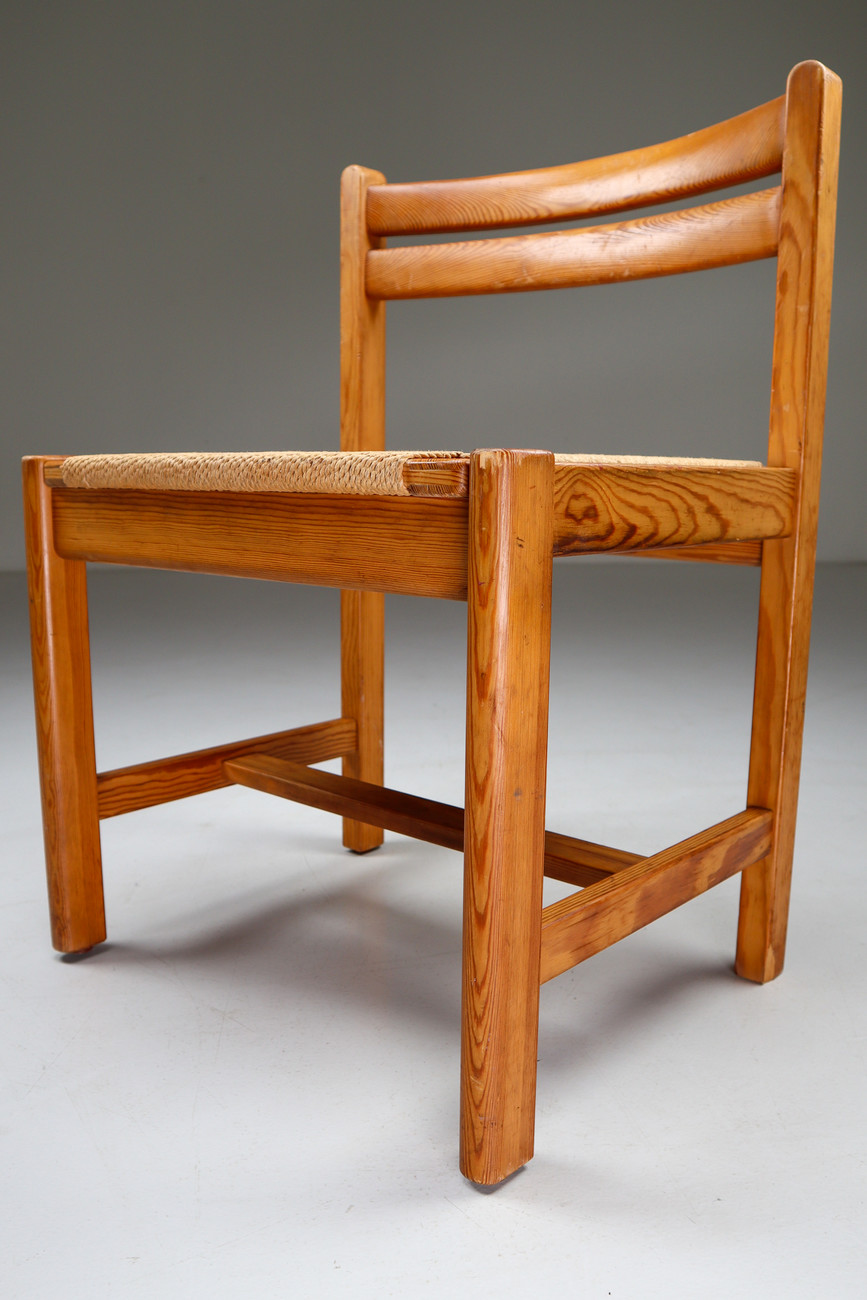 Set of 4 Asserbo Dining Chairs by Børge Mogensen for Karl Andersson & Söner, Sweden Mid-20th century
