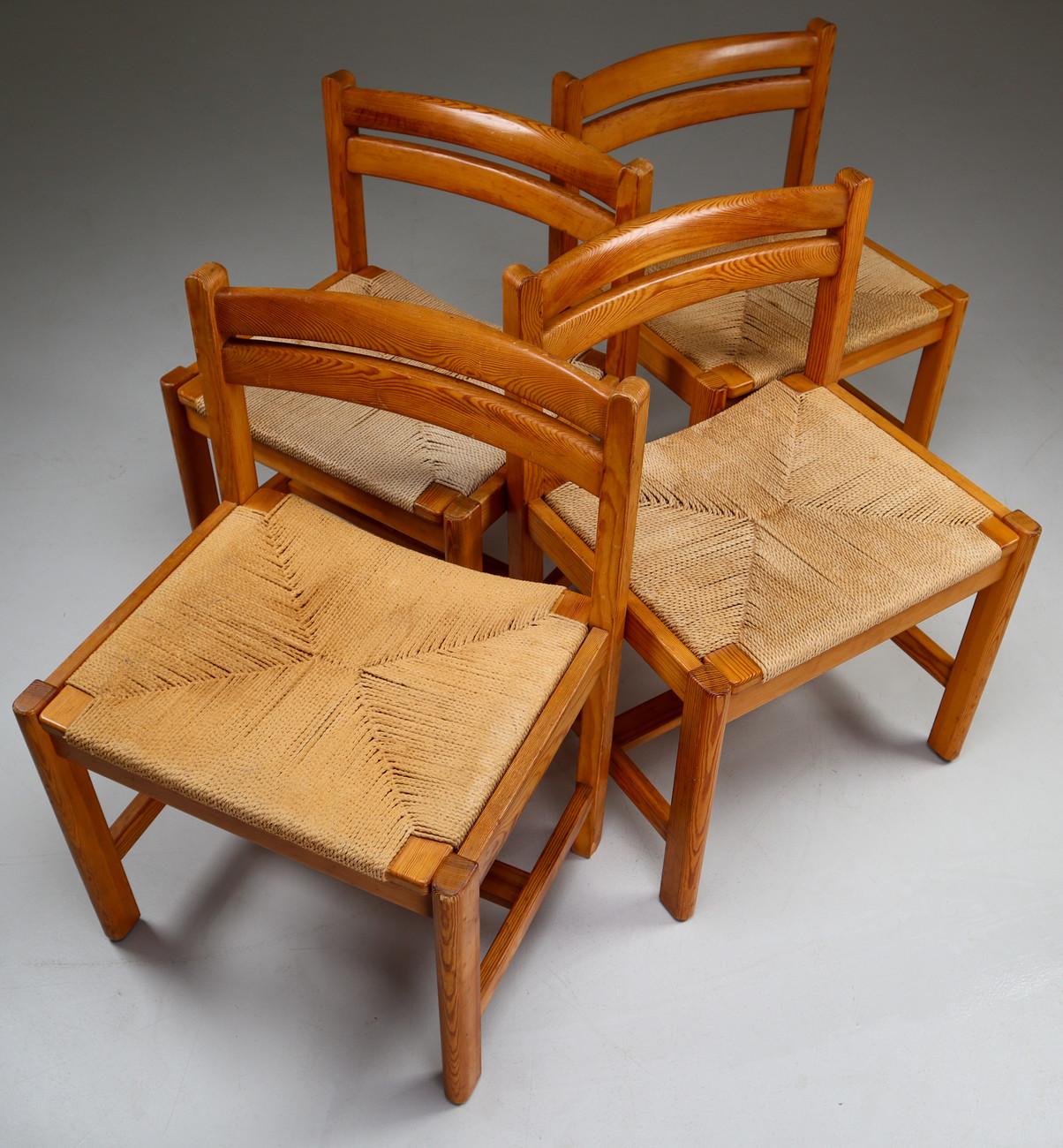 Set of 4 Asserbo Dining Chairs by Børge Mogensen for Karl Andersson & Söner, Sweden Mid-20th century