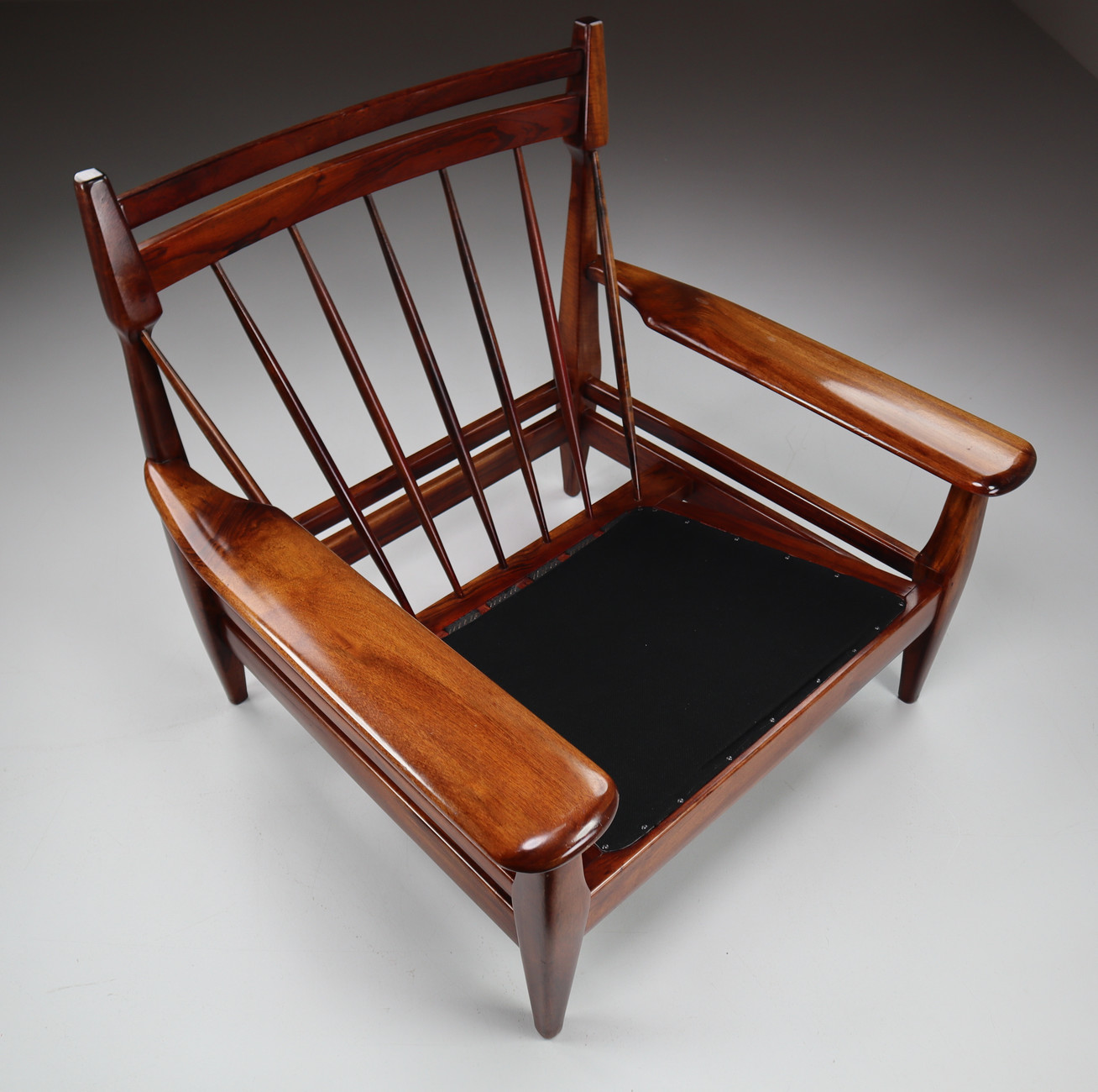 Set/2 Large Scandinavian Modern Rosewood Armchairs 1960s Mid-20th century