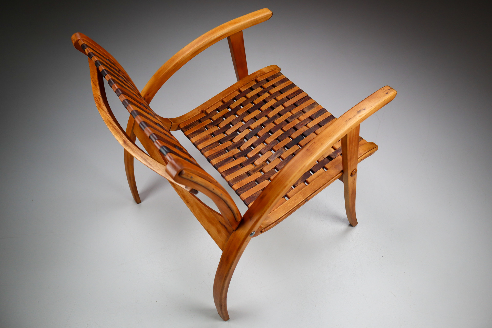 Set 4 Bauhaus Lounge Arm Chairs By Erich Dieckmann For Gelanka