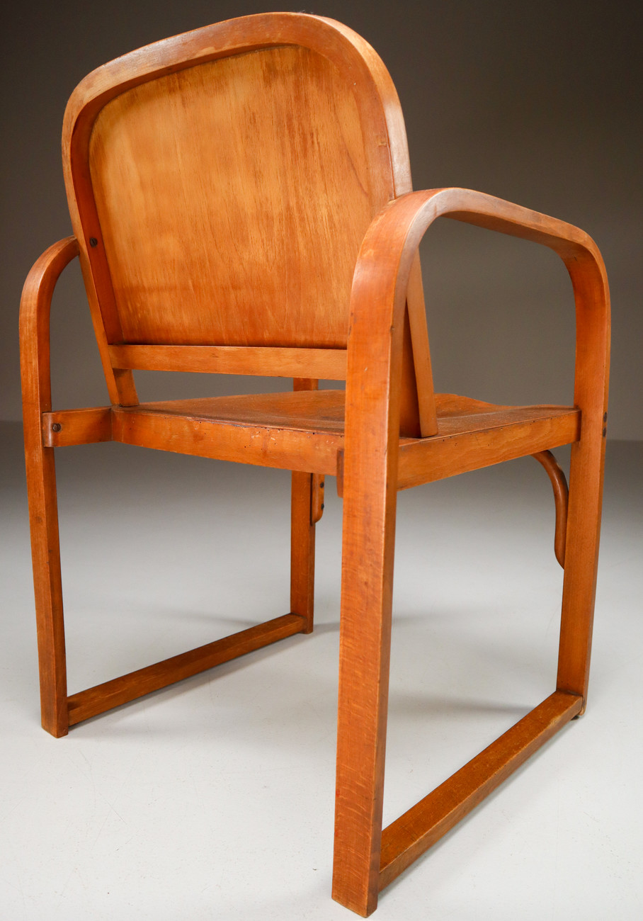Set/4 Tatra bentwood Armchairs, Model A 745 F, 1930s Early-20th century