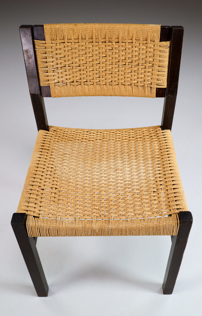 Set/6 Dutch design dining chairs, model SE79 designed by Martin Visser and Walter Antonis for ‘t Spectrum, The Netherlands 1960. Mid-20th century