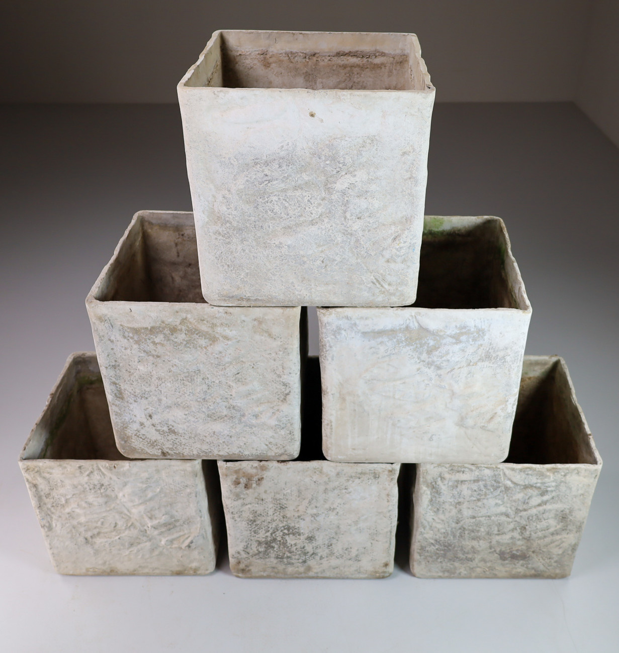 Set/6 Willy Guhl Box Planters Switzerland 1960s Mid-20th century