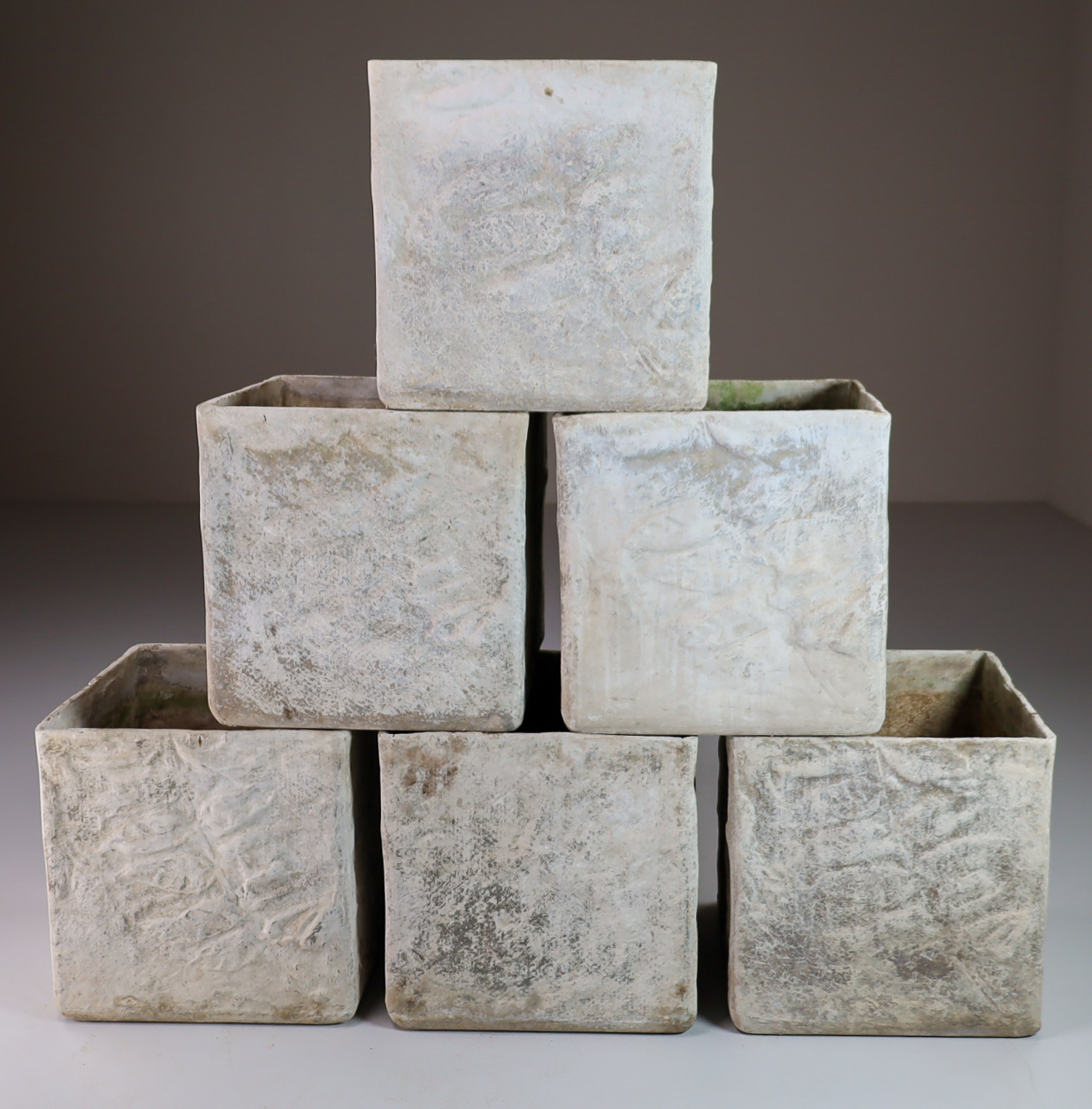 Set/6 Willy Guhl Box Planters Switzerland 1960s Mid-20th century