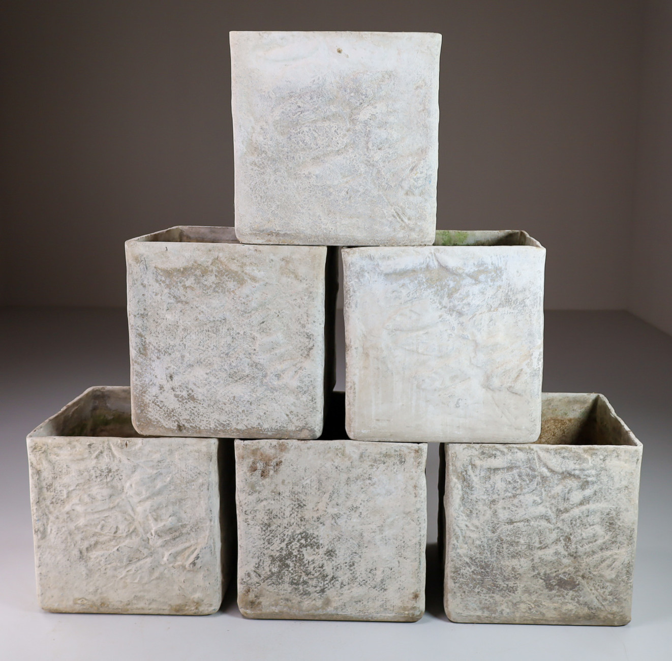 Set/6 Willy Guhl Box Planters Switzerland 1960s Mid-20th century