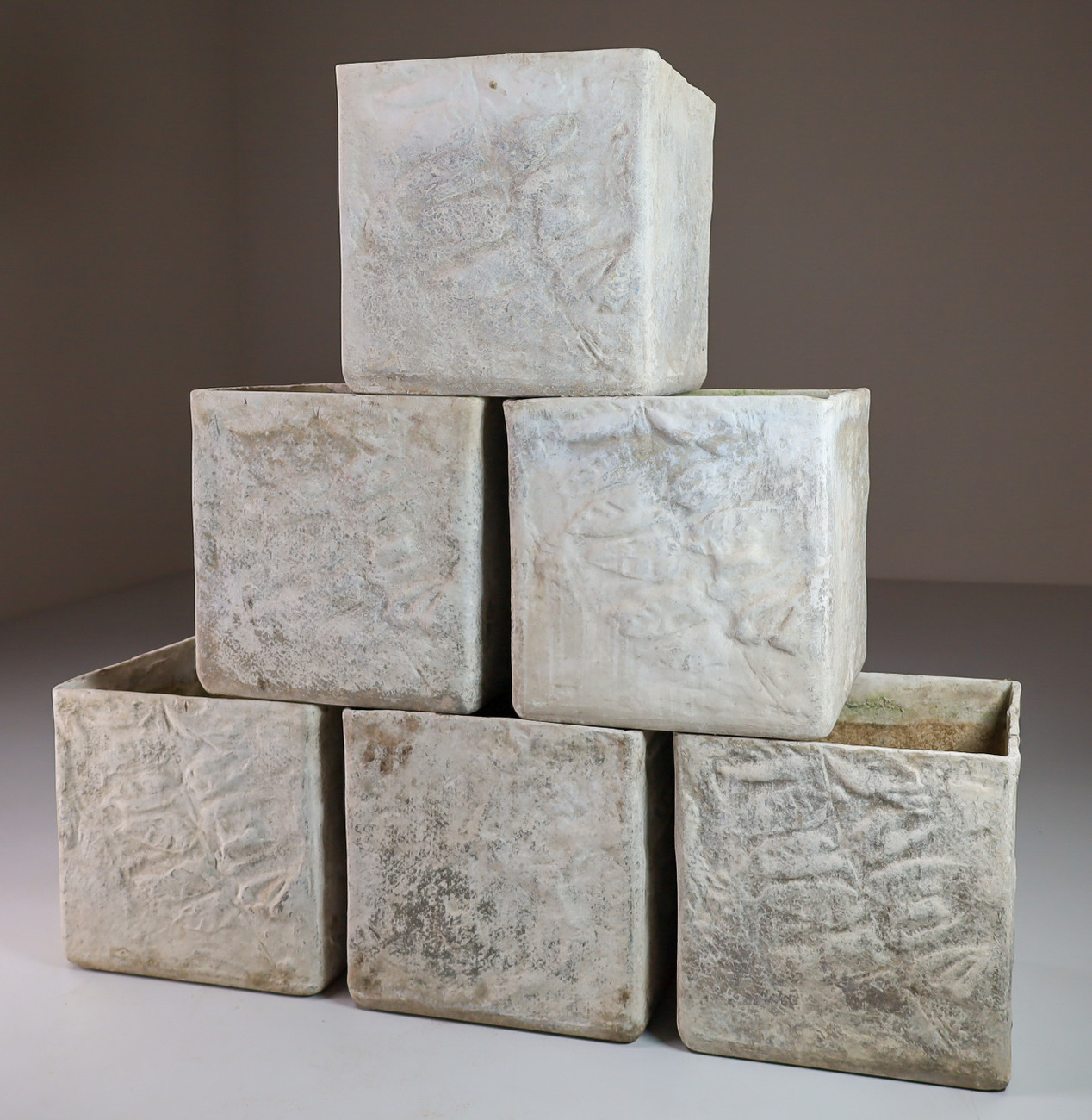 Set/6 Willy Guhl Box Planters Switzerland 1960s Mid-20th century