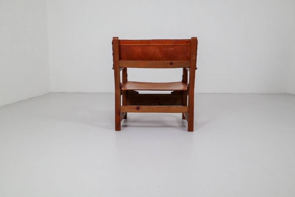 Six Midcentury French Lounge Chairs in Patinated Cognac Saddle Leather, 1950s