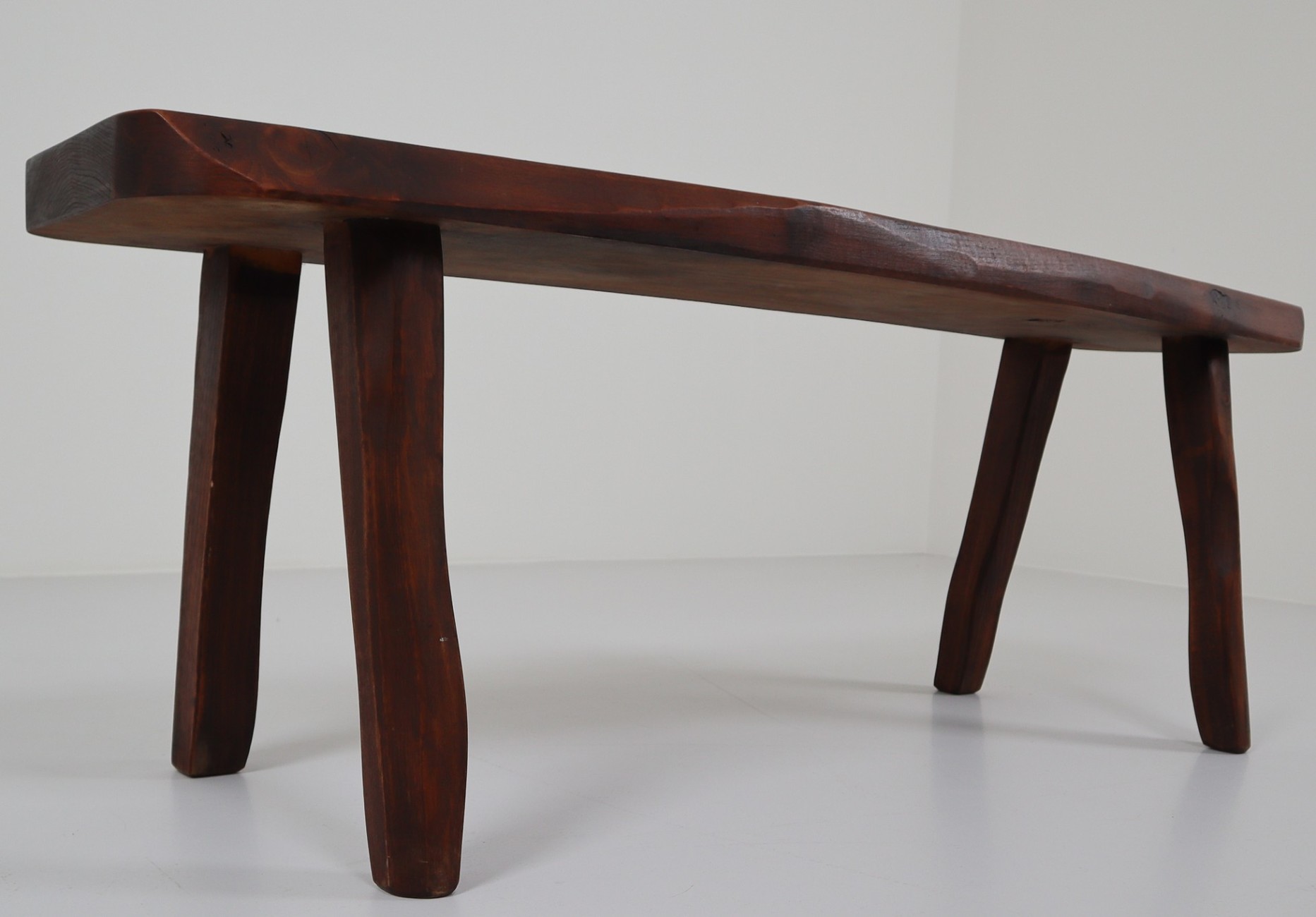 Small Sculptural Bench by Olavi Hänninen for Mikko Nupponen, Finland, 1950s Mid-20th century