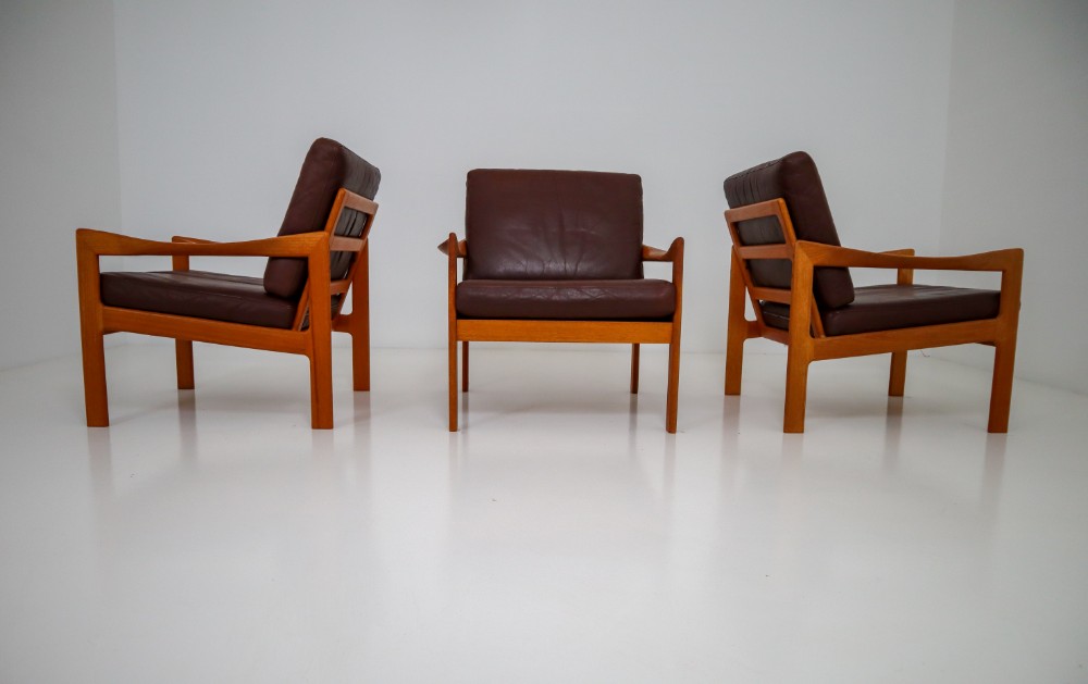 Teak Living Room Set Designed by Illum Wikkelsø and Produced by Eilersen