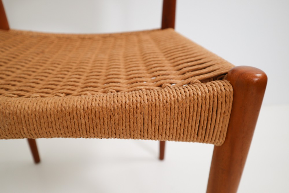 Two Chairs and Table by Niels O. Møller. Produced by J.L Møllers Møbelfabrik