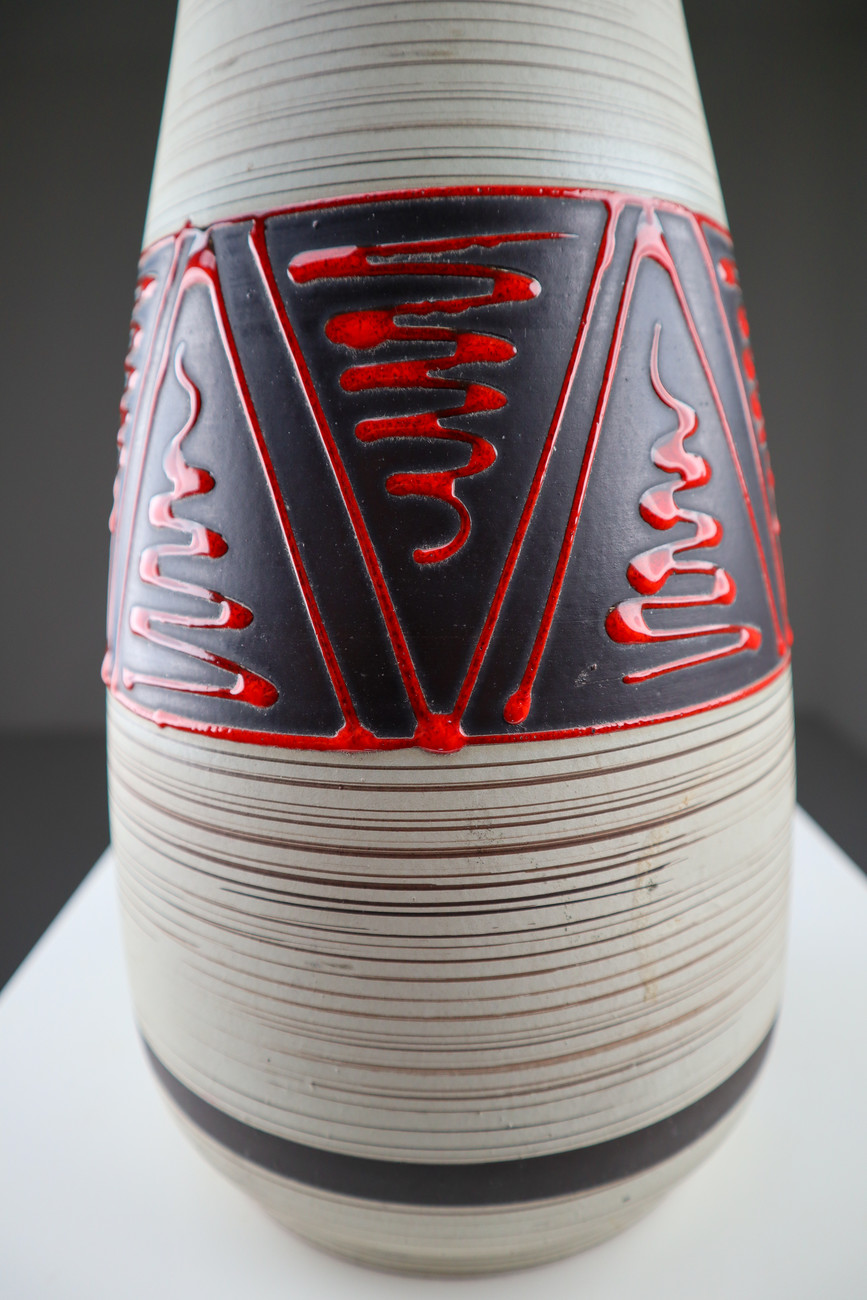 Two Large Modern Austrian Ceramic Vases or Vessels 1960s Mid-20th century