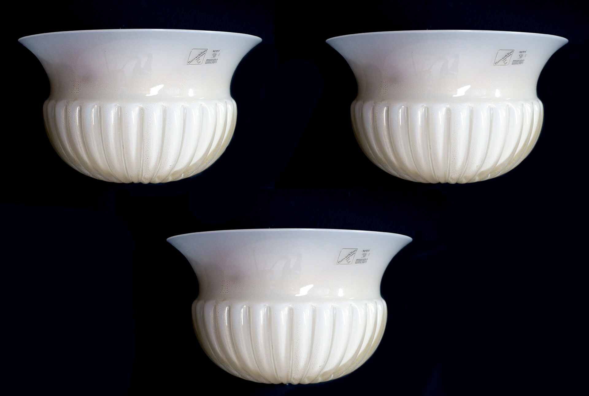 View larger image of Vetri d‘Arte, Barovier & Toso wall sconces Italy 1980s Late-20th century