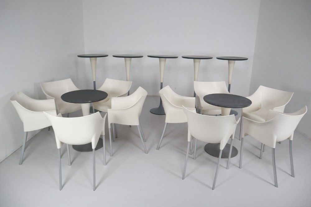 VINTAGE ARMCHAIRS AND TABLES BY STARCK FOR KARTELL 21 th century
