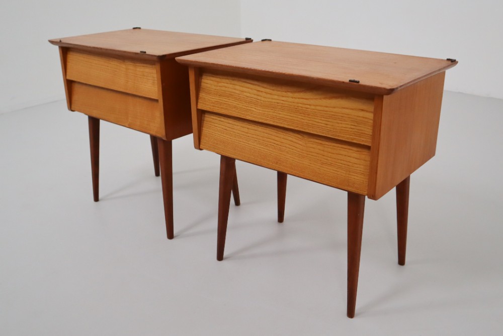 Vintage Bedside Cabinets Germany 1950s Mid-20th century