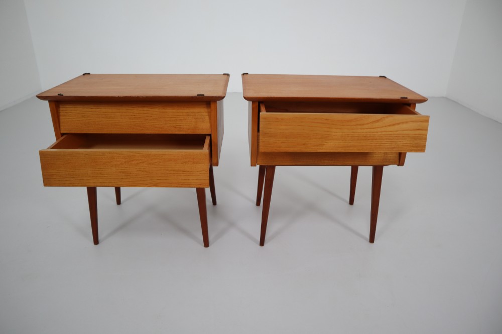 Vintage Bedside Cabinets Germany 1950s Mid-20th century