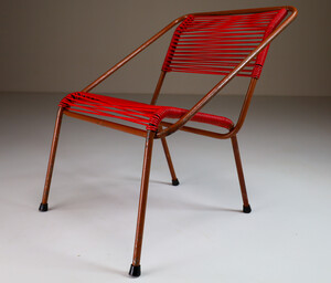 Vintage Spaghetti Garden Chair , France 1970s Late-20th century
