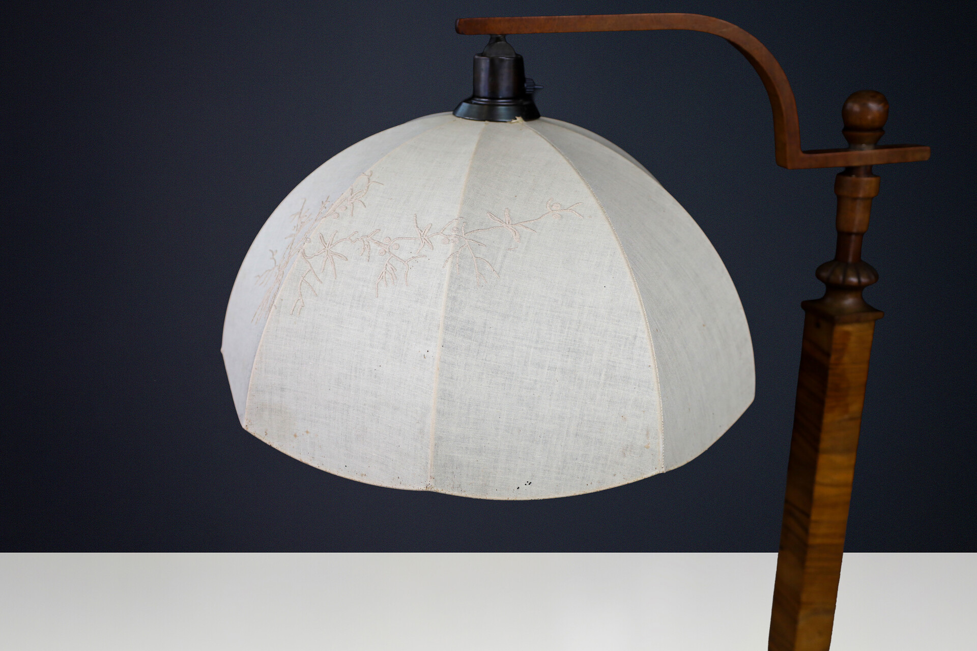 Walnut Art Deco Floorlamp Praque 1920 Early-20th century