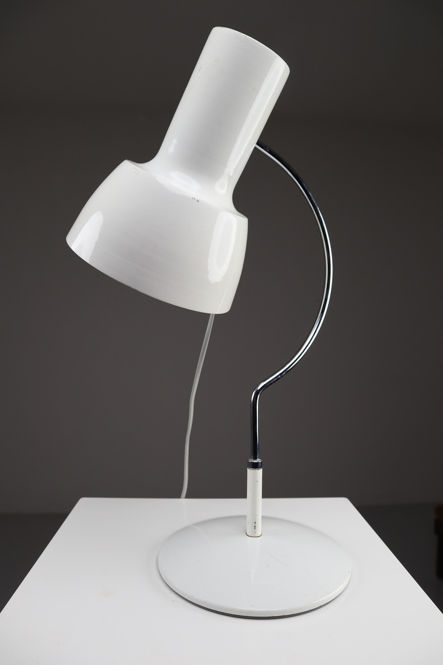 White Midcentury Table Lamp Napako, Designed by Josef Hurka, 1960s 
