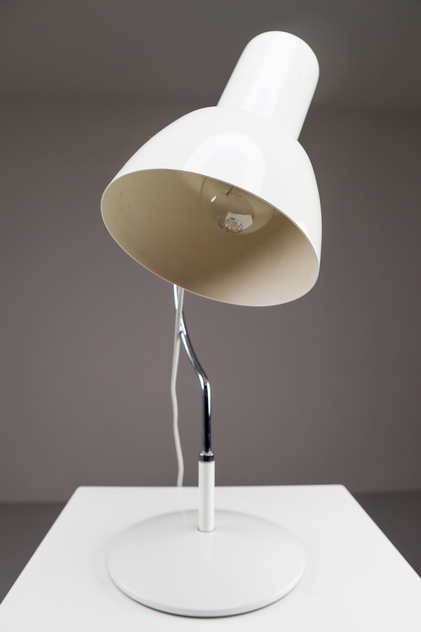 White Midcentury Table Lamp Napako, Designed by Josef Hurka, 1960s 