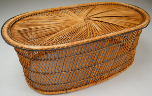 Wicker Garden or Patio coffee table  Austria Early-20th century