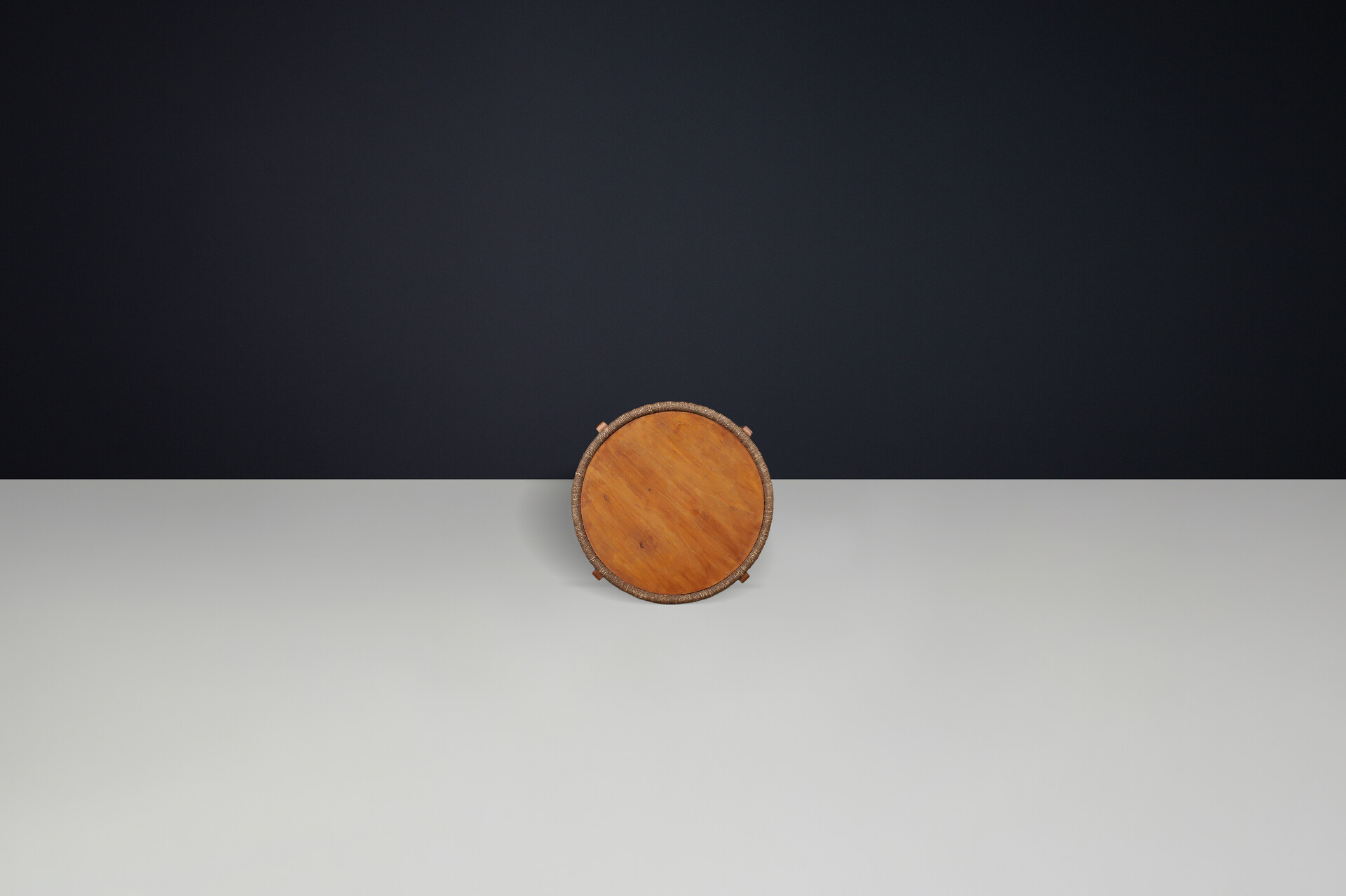 Wood and Braided Rope side table by Augusto Romano, Italy, 1940s Mid-20th century