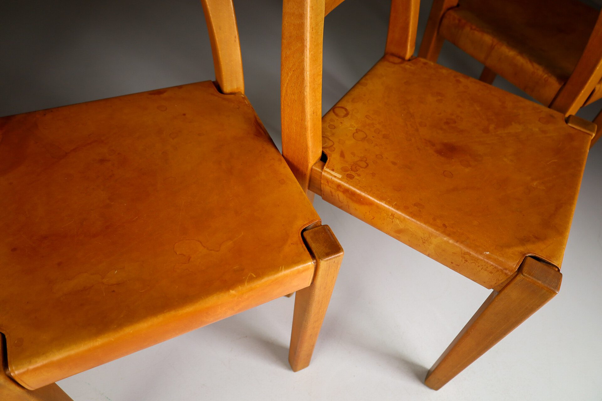 Wooden Chairs in Pierre Chapo style, France 1960s
